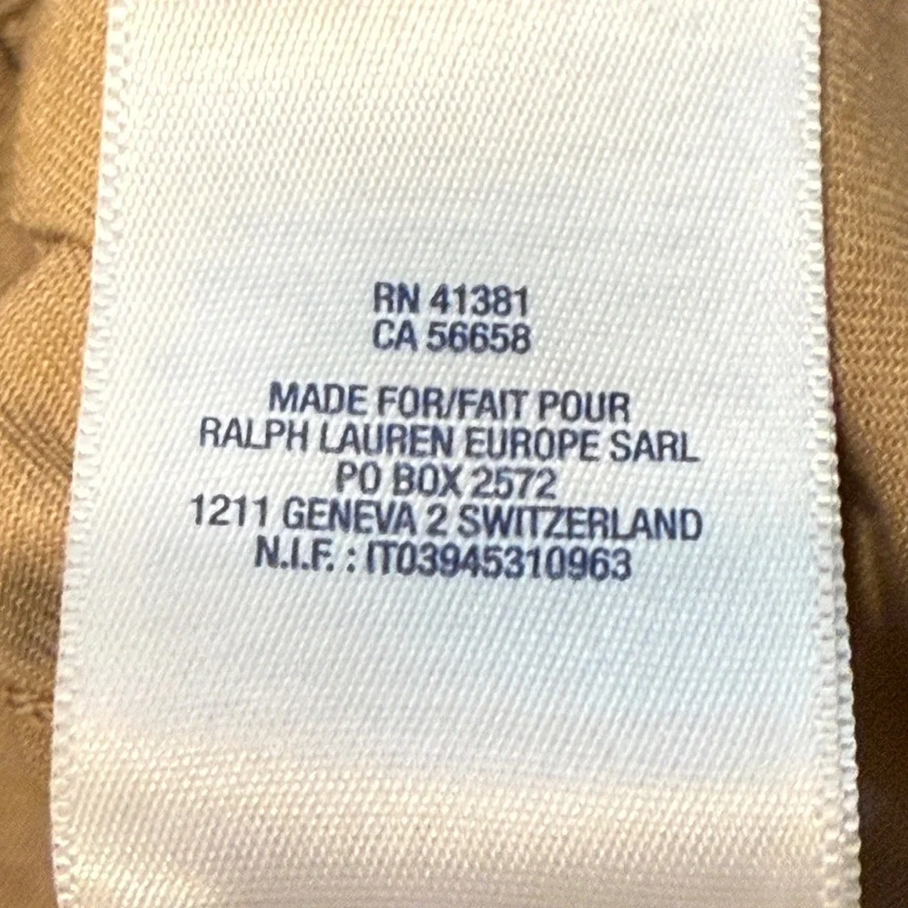 Ralph Lauren Khaki Cotton Long Sl Dress